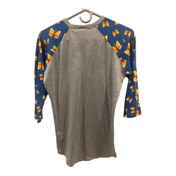 Lularoe Women’s XXS Randy Gray With Butterflies‎ - Picture 3 of 3